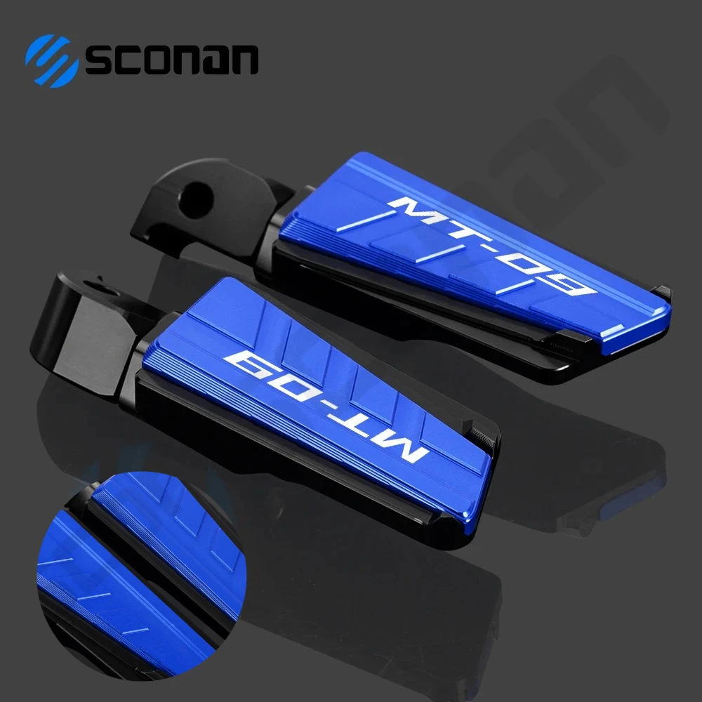

For MT 09 MT-09 MT09 2013 - 2021 2022 2023 Rear passanger Foot pegs foot Rests Footpegs footrests Motorcycle Accessories