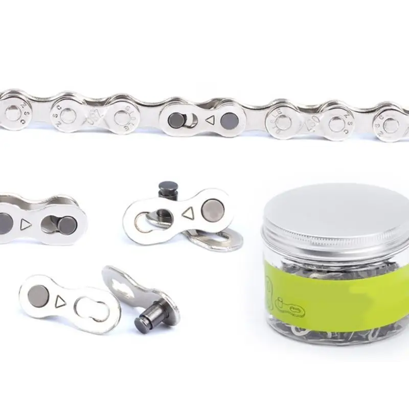 

652F 1Pair Bicycles Chain Link Connector Road Bike Chain Missing Quickly Button Bike Chain Quickly Link Connector Joints