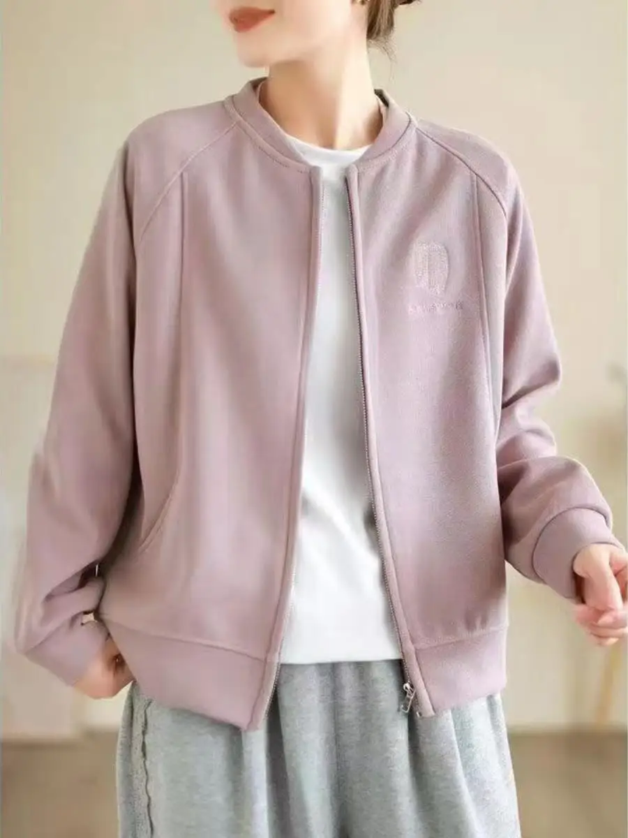 spring-autumn-thin-hoodie-women's-2025-new-zipper-open-cardigan-jaet-faion-outerwear-top-ket-handkerchief