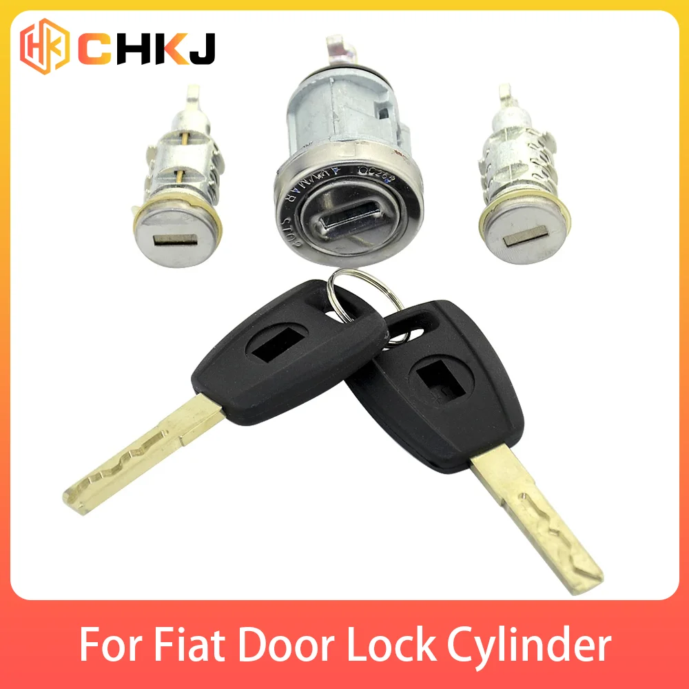 CHKJ Door Lock Cylinder Ignition Switch Lock Barrel with SIP22 Blade For Fiat For Peugeot For Citroen  Lock Cylinder With 2 Keys