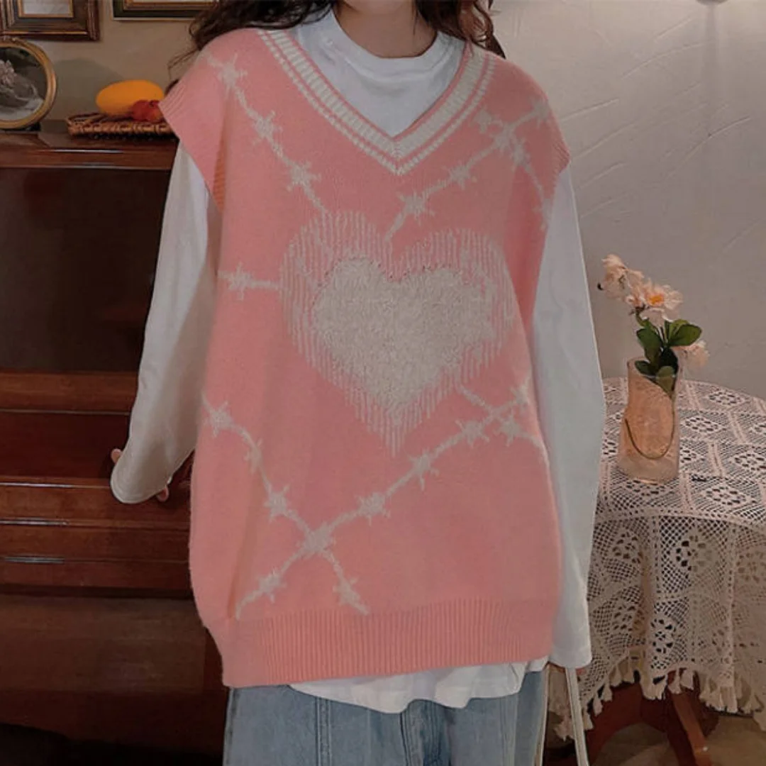 Gilet lavorato a maglia senza - Streetwear Brand Heart recensione e prezzo