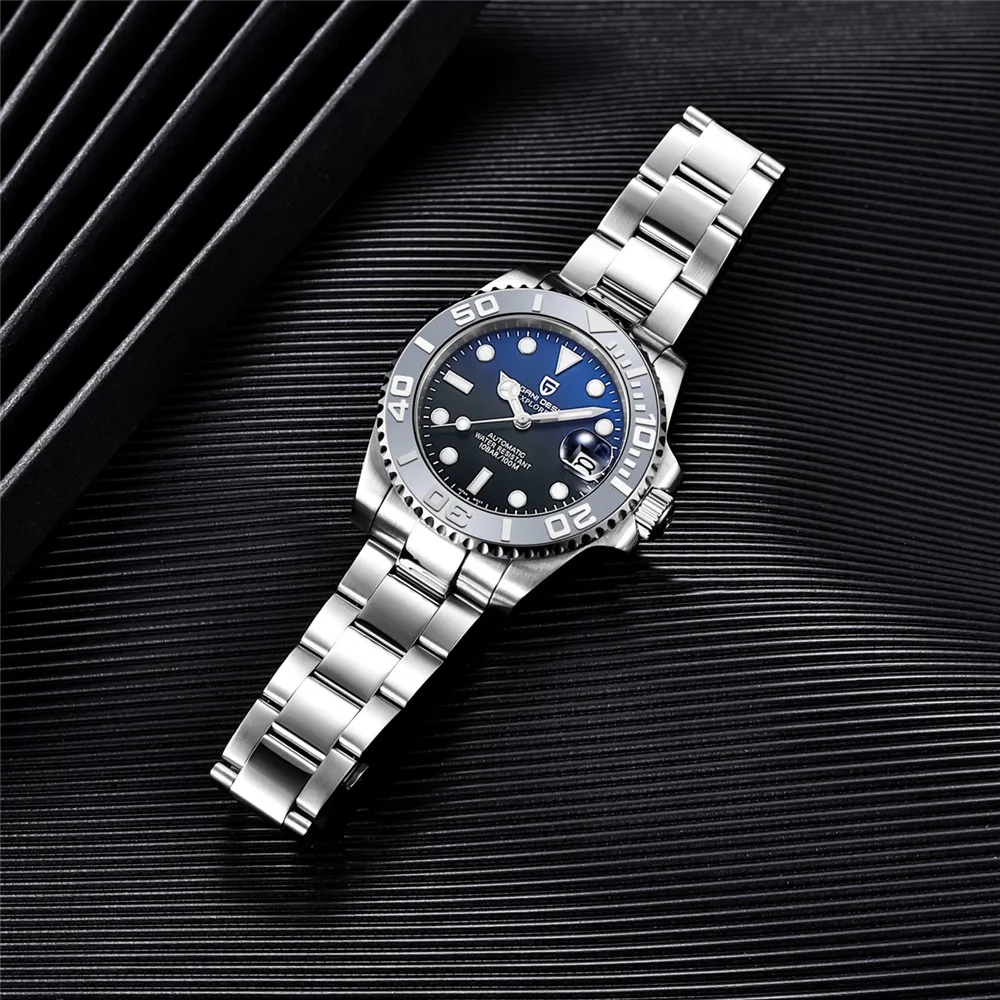 PAGANI DESIGN Original 40MM männer Automatische Mechanische Uhren Luxus Edelstahl Wasserdichte Uhr für Männer Reloj PD1651