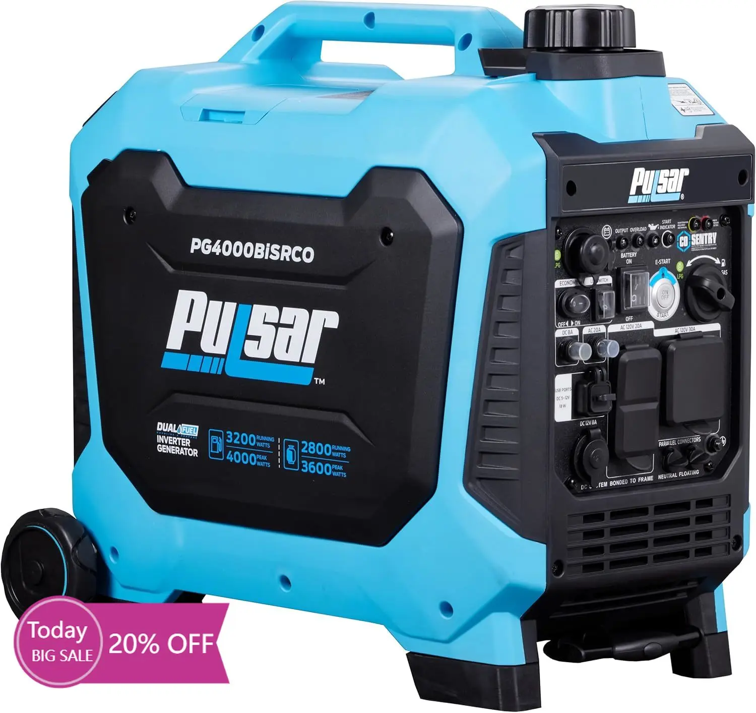 Bestseller4000 Watt Dual Fuel RV Ready Inverter Generator with Remote Start