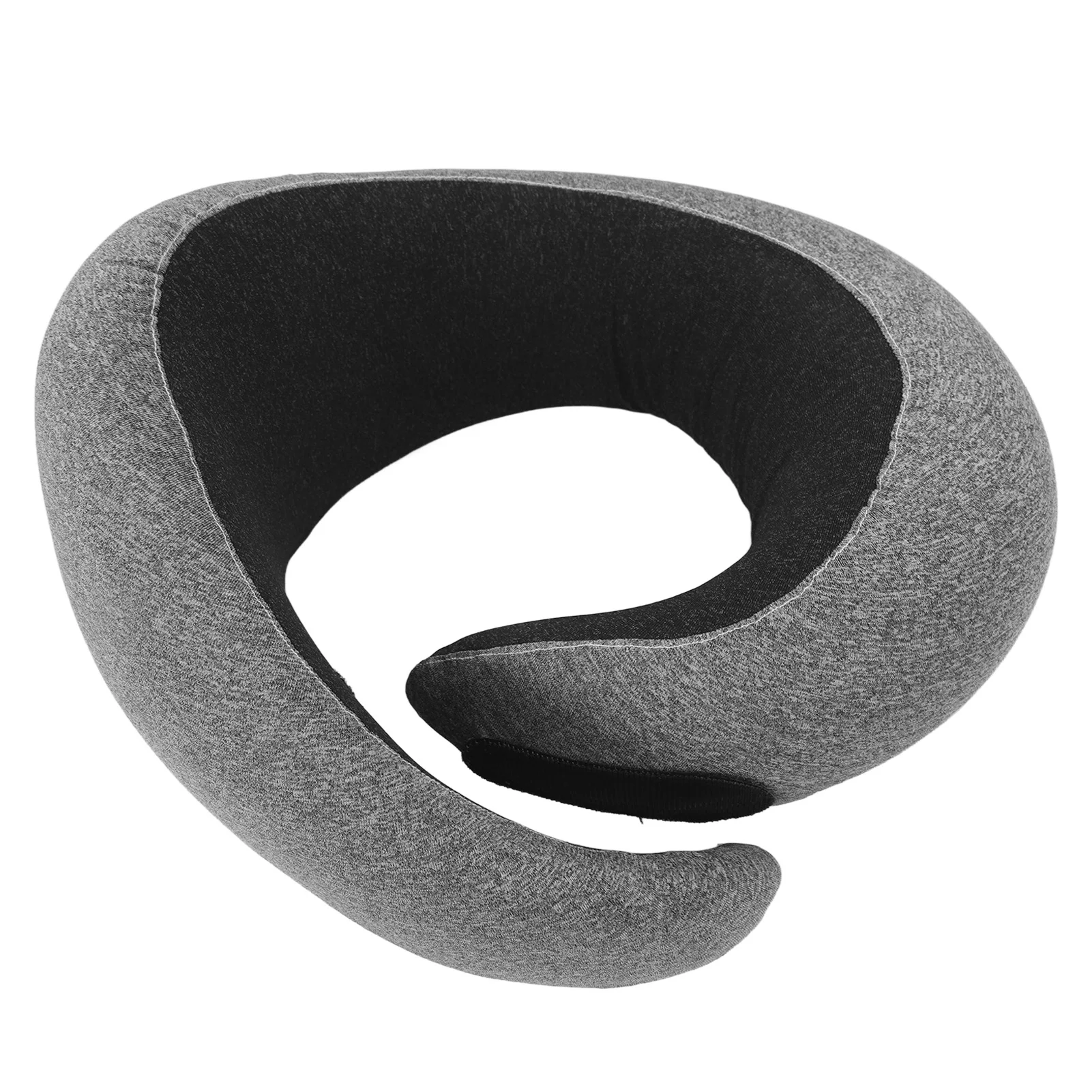 U Shaped Neck Pillow Breathable Portable Memory Foam Travel Neck Support Pillow for Airplane Car Gray Neck Support Pillow