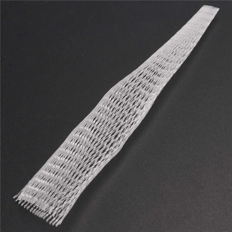 AA20-20 PCS Cosmetic Make Up Brushes Guards Mesh Protectors Cover Sheath Net White