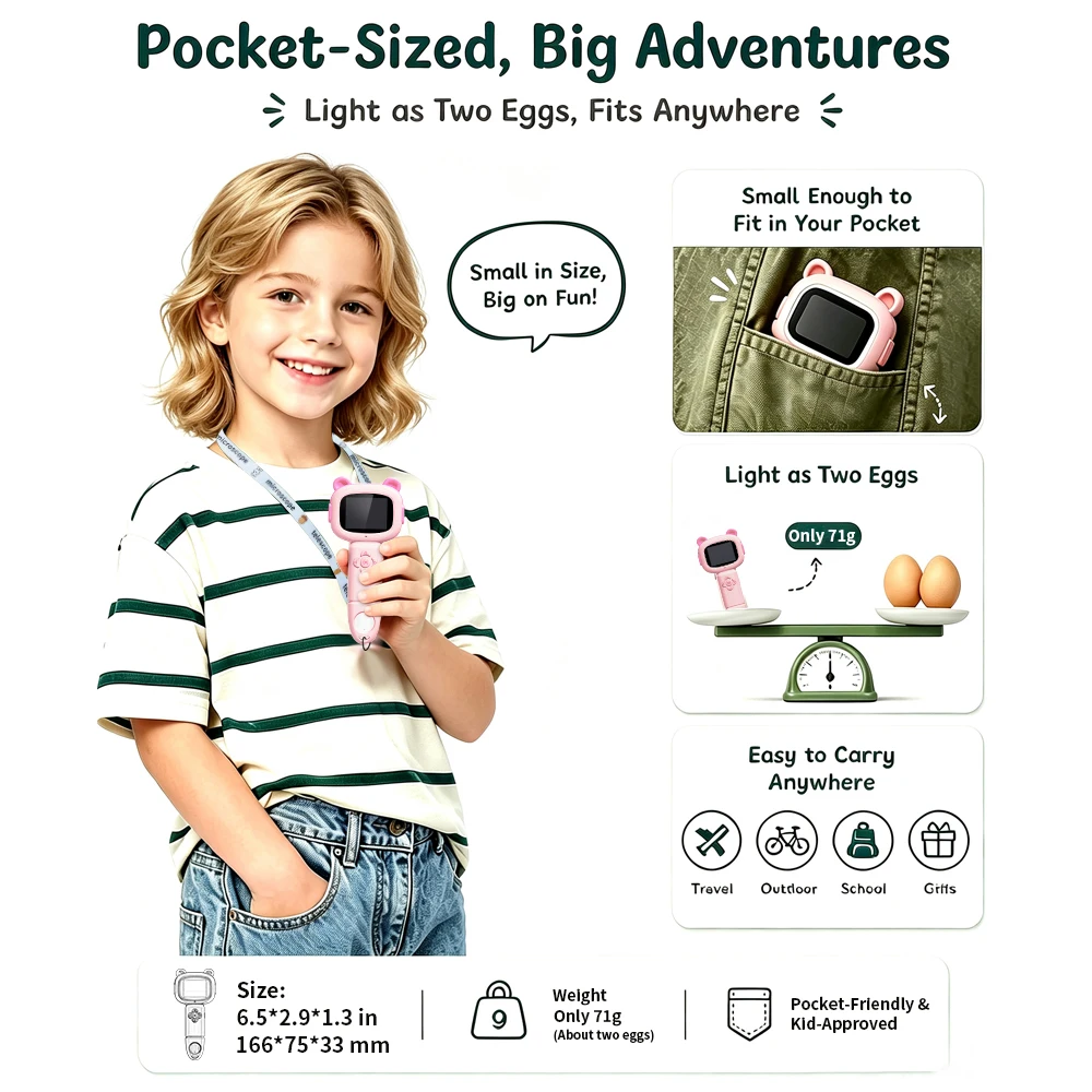 Handheld Digital Microscope for Kids 2.0 IPS Screen Educational Toys Outdoor Science Exploring STEM Toys Birthday Gifts