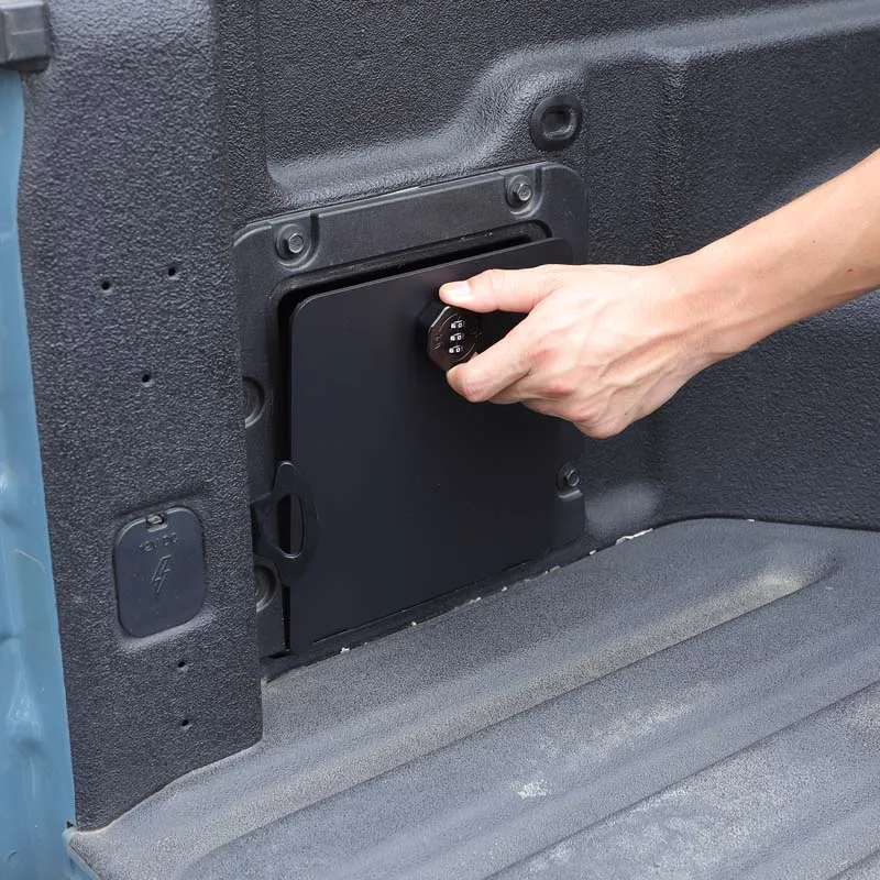 

For Ford Maverick Maverick 2022+ cargo box side storage lock cover Password lock Black 1pcs (left and right/password lock model)