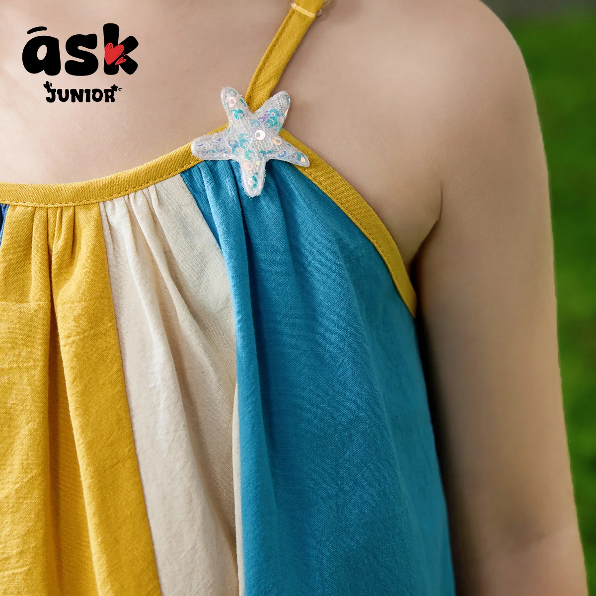 اسأل فستان الحمالات اللطيف الصيفي متعدد الألوان للفتيات الصغيرات