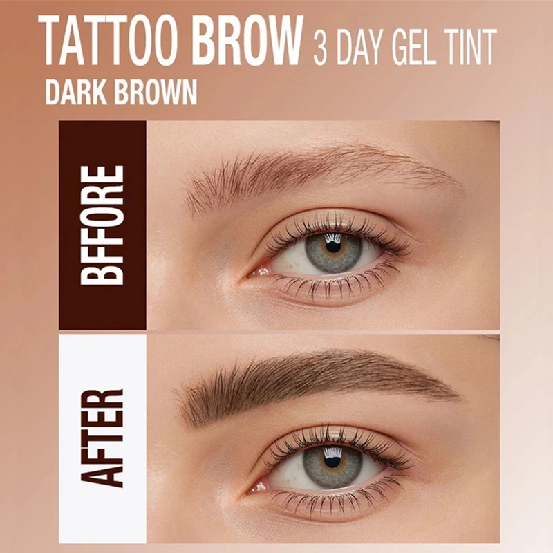 Lápiz de cejas desgarro, crema de Gel de tatuaje de cejas duradera semipermanente, resistente al agua, lápiz de cejas que se decolora, maquillaje coreano