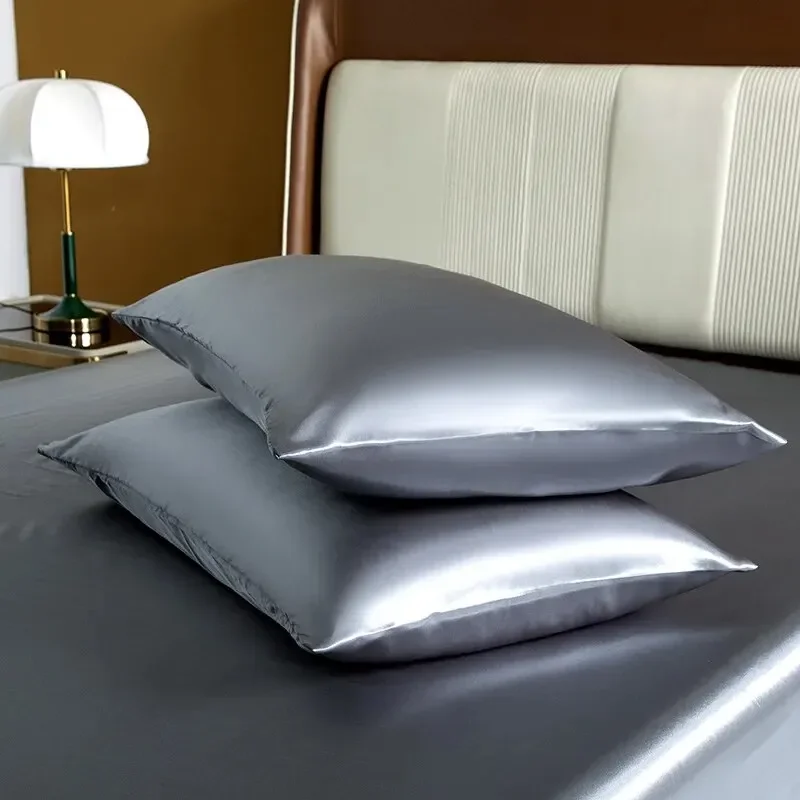 1pc Pillowcase for Hair and Skin Silk Satin Pillowcase Pillow Cases/Pillow Case Set of Silky Pillow Cover with Envelope Closure