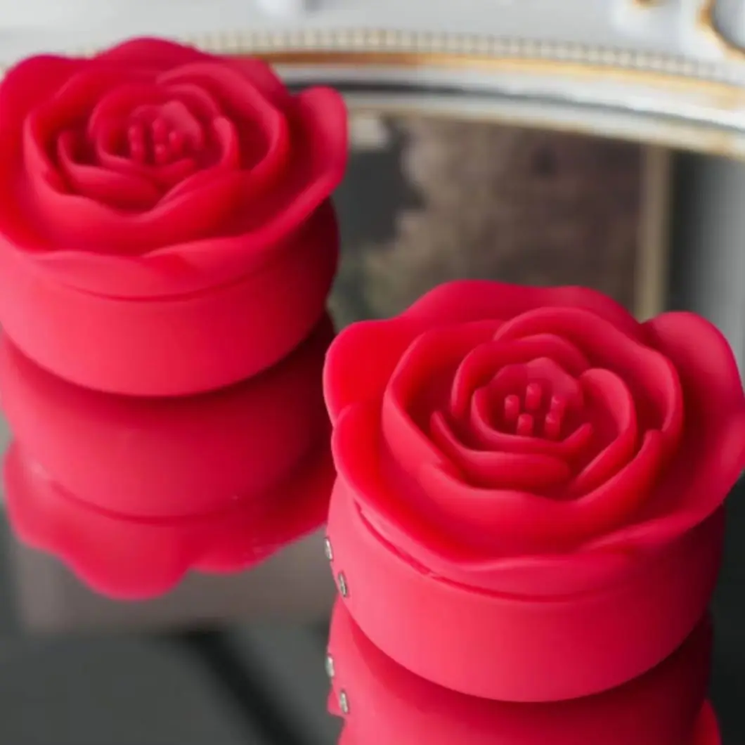Remote Control Silicone Vibrating Nipple Clamps for Women, Mini Invisible Adjustable Nipple Clamps, Rose Vibrator view 2
