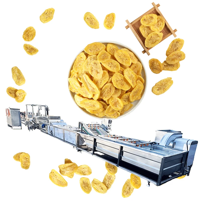 Customized High Quality Fully Automatic Small Scale Fresh Banana Chips Production Line for Plantain Chips Equipment