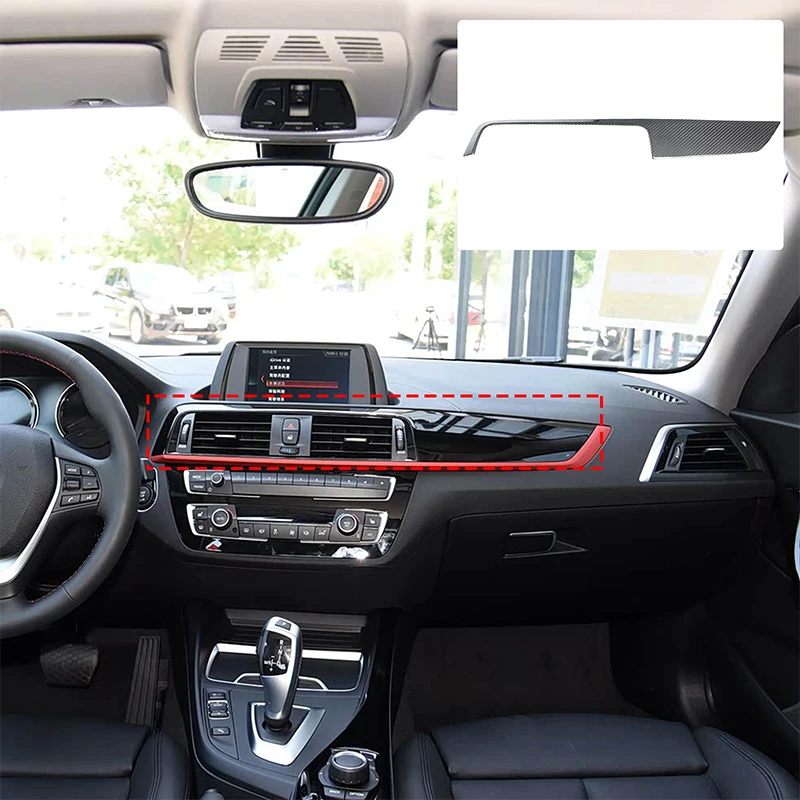 

1-piece Set Real carbon fiber For BMW 1 2 Series F20 F21 F22 F23 2012-2019 car center console decorative panel car accessories