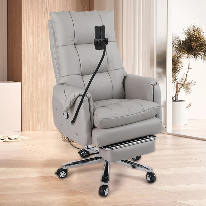 

Headrest Armrest Office Chair Nordic Modern Luxury Design Recliner Gaming Chairs Ergonomic Rolling Silla Oficina Furniture