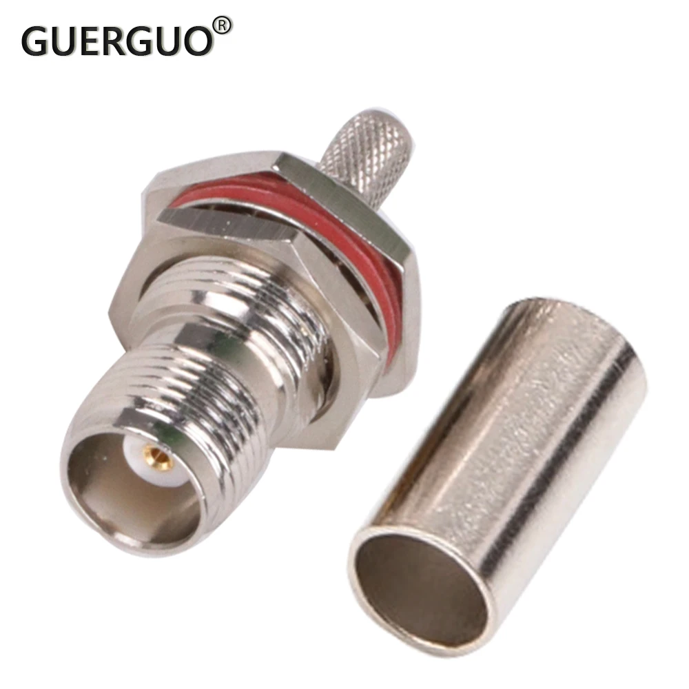 1PC Waterproof TNC Female Jack Connector Solcering Crimp Adapter RG58 SYV 50-3 RG316 RG174 Cable RF Coaxial connectors