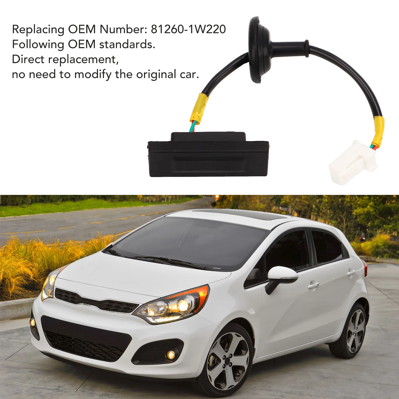 For Kia Picanto TB 2011‑2017 Car Rear Trunk Lid Lock Boot Release Switch 81260‑1W220