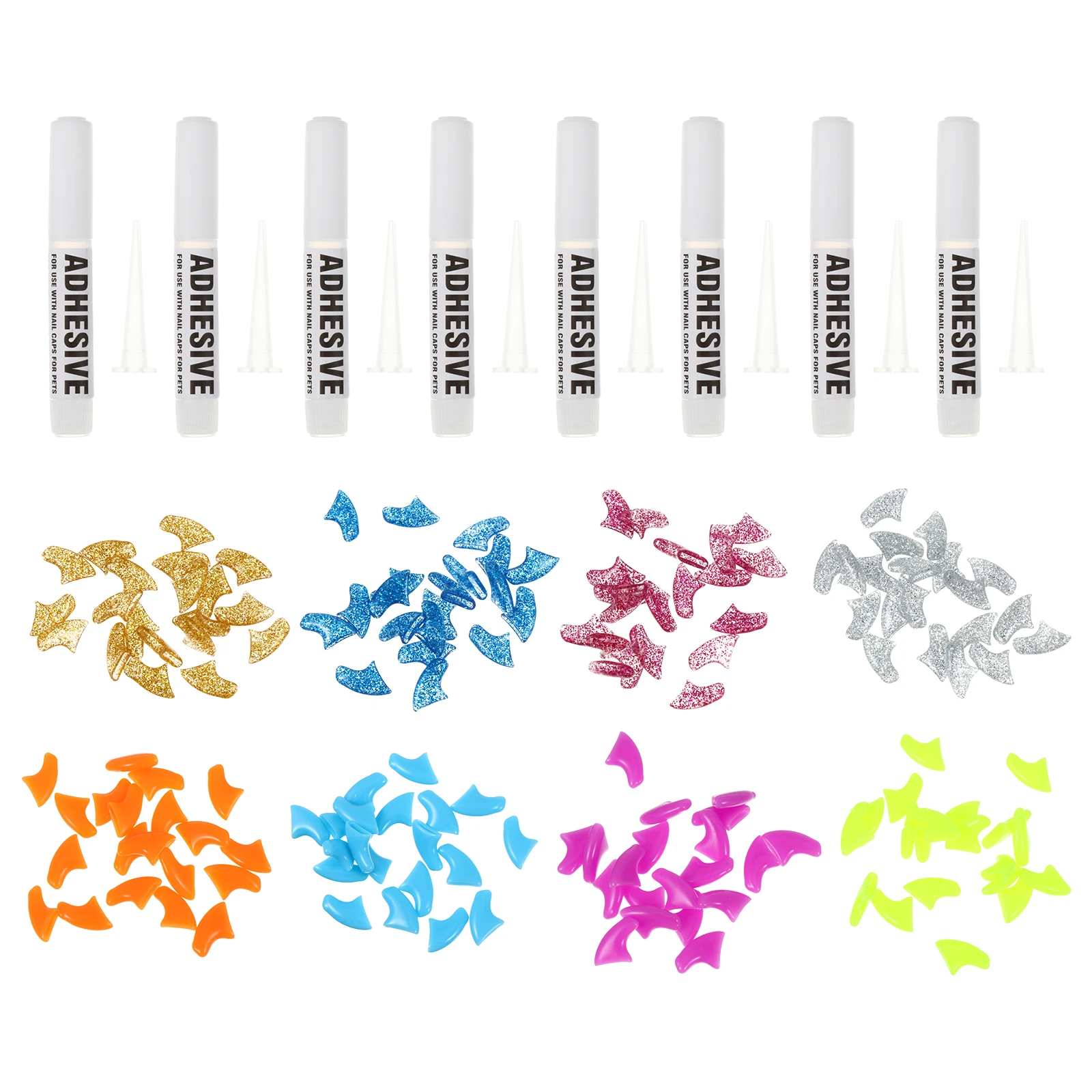 

160Pcs Cat Paw Claw Caps Premium Quality Pet Nail Art Set Smooth Finish Prevents Damage to Furniture and Skin Safe Design