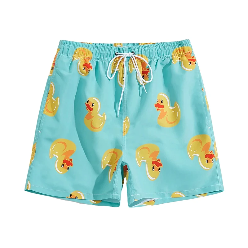 Pantalones cortos de playa con estampado 3D de peces del océano Hawaianos para hombre, Bermudas masculinas, pantalones cortos de tabla de surf, bañadores Y2k