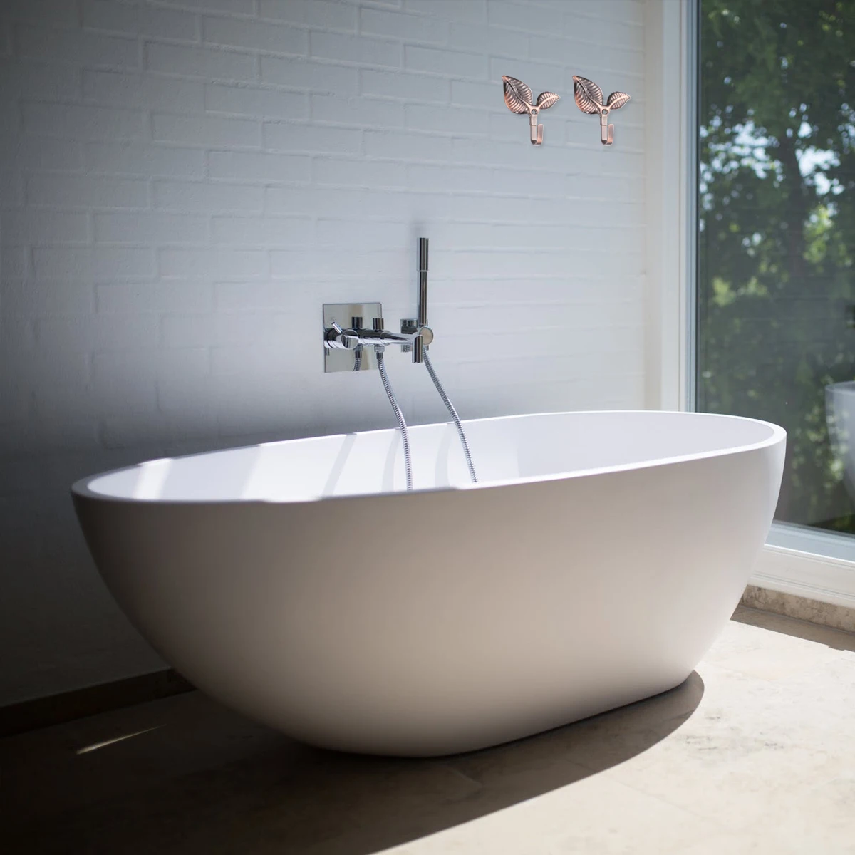 

Leaf Shape Thickened Curtain Wall Hooks Retro Metal Curtain Accessories Decorative Home Hanging Organizer For Towels Hats