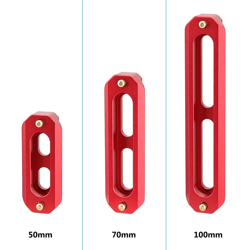CAMVATE Set di binari di sicurezza NATO a sgancio rapido 2 "/2.8"/3.9 "lungo con perni caricati a molla per gabbia per fotocamera Rig maniglia superiore morsetto Nato