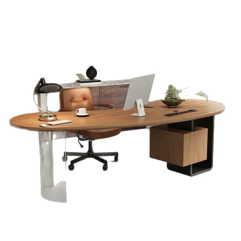 

Solid wood study boss table desk light luxury minimalist modern simple computer table home desk work new product