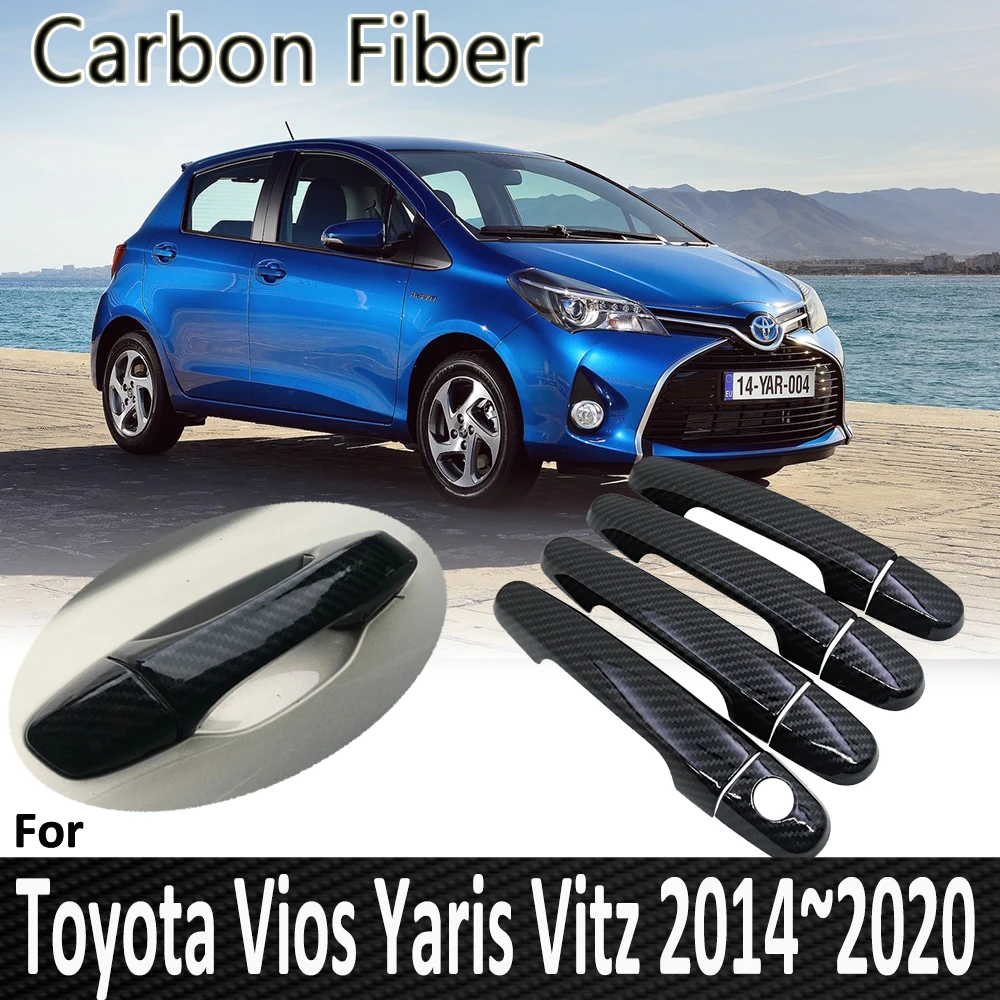 

Pop for Toyota Vios Yaris Vitz XP150 2014 2015 2016 2017 2018 2019 2020 Door Handle Cover Sticker Car Accessories