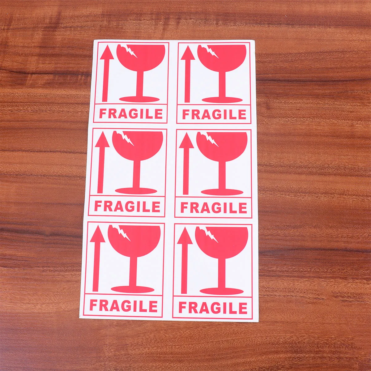 

270 Pcs Fragile Warning Sticker Adhesive Sign Safe Transportation Material Self Adhesive Clear Text Folder
