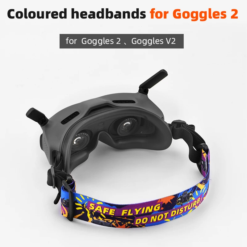 

for DJI AVATA Goggles 2 Graffiti Headband V2 Flying Glasses Fixed Strap Accessories