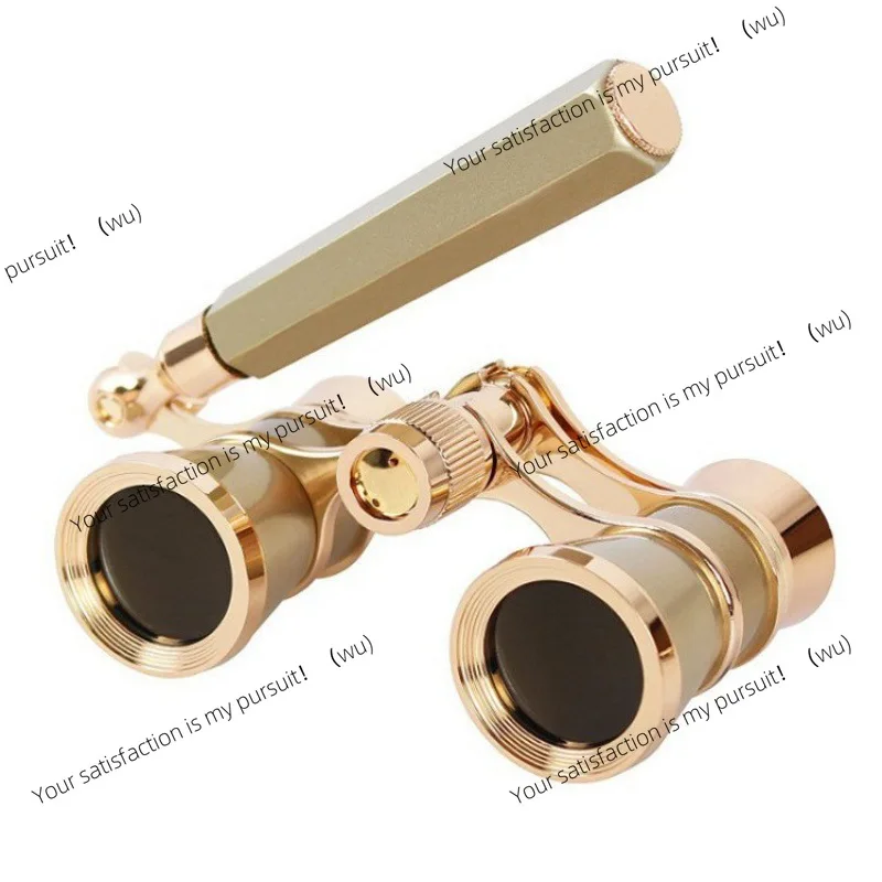 Metal optical 3X25 binoculars, high-end handheld concert ball game telescope wide-angle