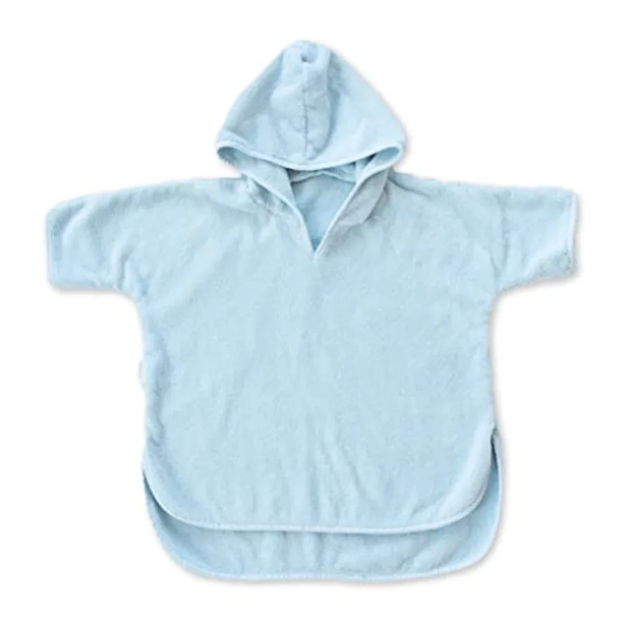 Natemia Hooded Towel Poncho 100% Organic Cotton - and Toddler Beach Towel with Hood - GOTS Certified - Gentle on Sensitive Skin