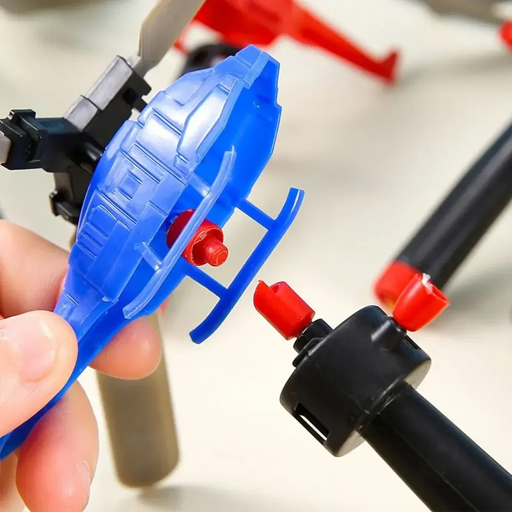 1/3/5sets Bamboo Dragonfly Handle Pull Helicopter Children's Outdoor Games Sports Toys for Boys Girls Adult Gift