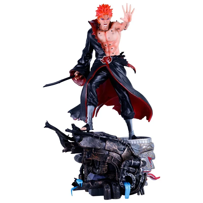 

33cm Anime Naruto Pain Figures Akatsuki Blood Pain Action Figurine PVC Statue Model Children Toys Gift Ornament Collectible Doll