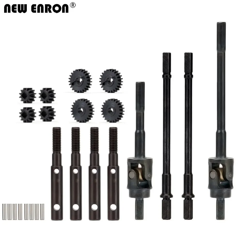 Steel Front & Rear Internal CVD Drive Shaft and Gear for RC Crawler Car 1/10 Axial SCX10 III AXI03007 Portal Axle