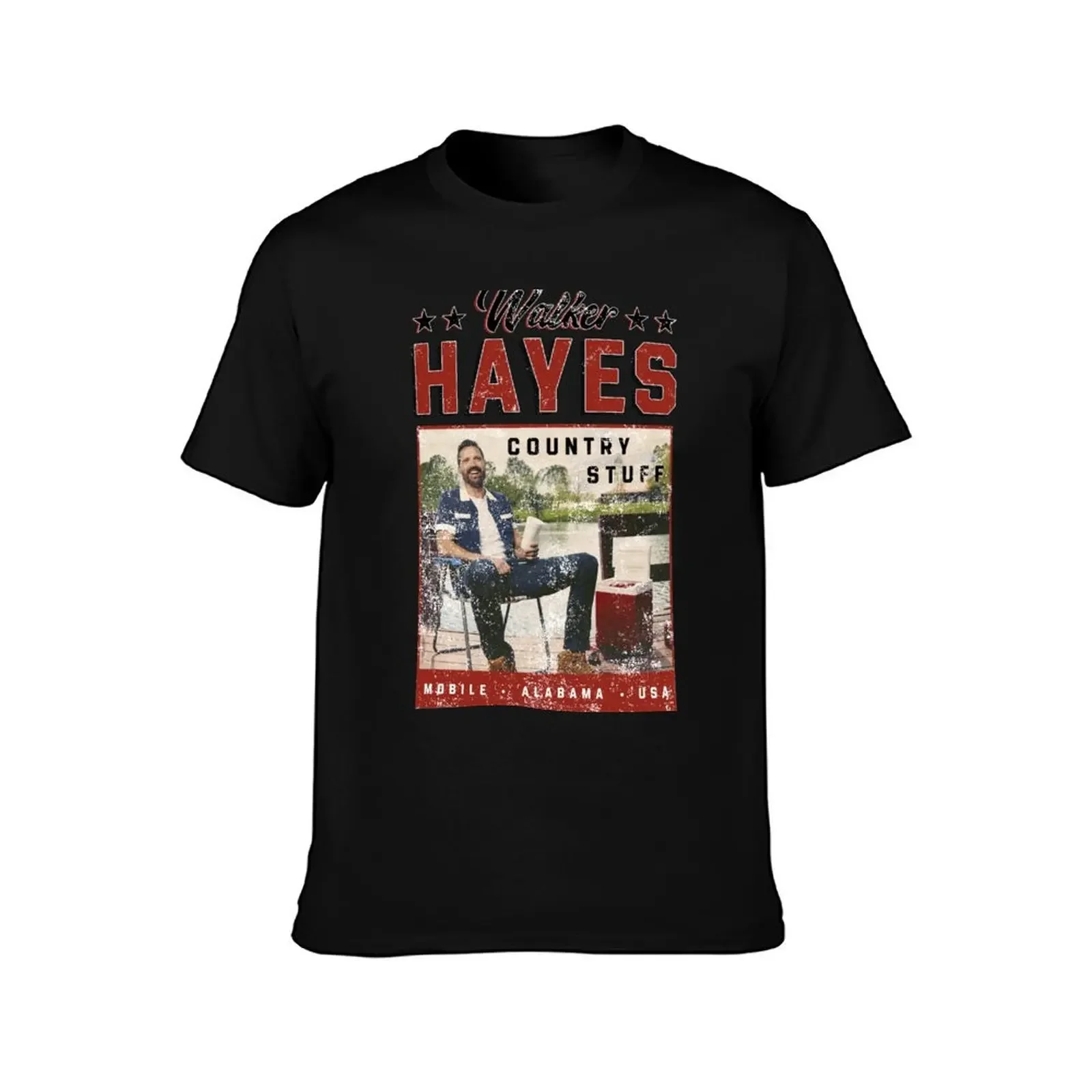 walker hayes T-Shirt plus size tops basketball graphic tees mens graphic t-shirts hip hop