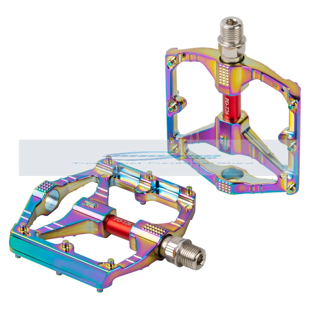 

PROMEND bicycle pedal DU bearing colorful pedal 26Y mountain road non-slip aluminum alloy bicycle pedal