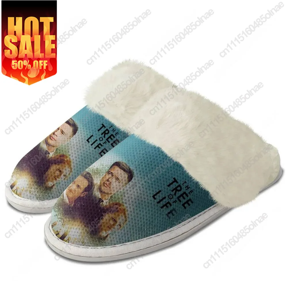 The Tree Of Life Plush Edge Warm Shoe Mens Womens Home Casual Slipper Bedroom Thermal Cotton Lightweight Custom Made Slippers