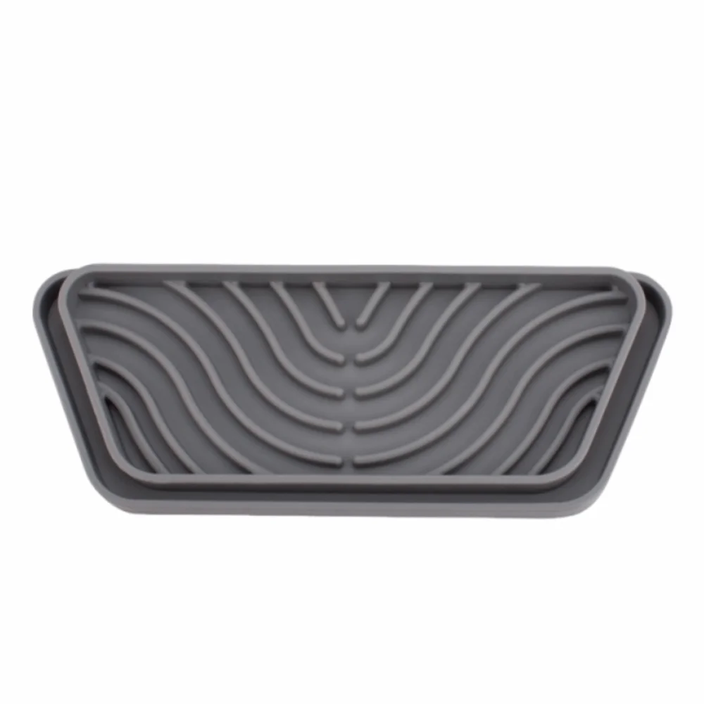 Silicone Refrigerator Drip Tray Catcher Easy-To-Clean Raised Grooves Spills Water Pad Spills Prevention Eco-Friendly