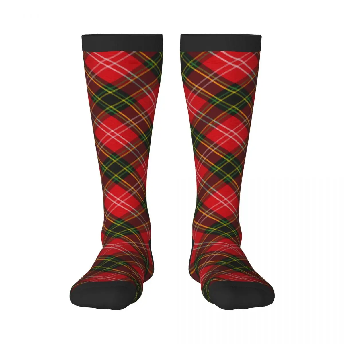 Spring/autumn over the knee socks Tartan Plaid Checkered Pattern school dance long stocking