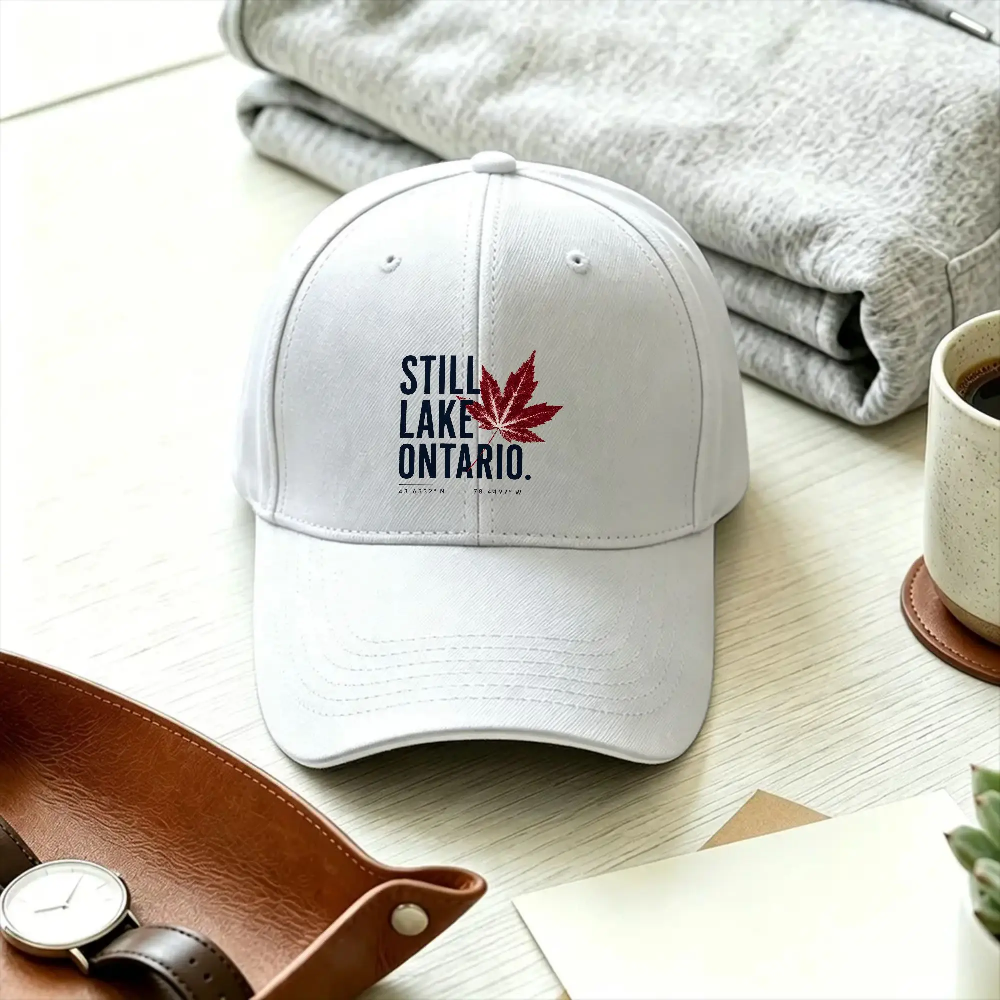 Lake Ontario Canada Baseball Cap  Men Adult Print Trucker Hat Summer y2k Funny Hunting Camping Adjustable Baseball Caps