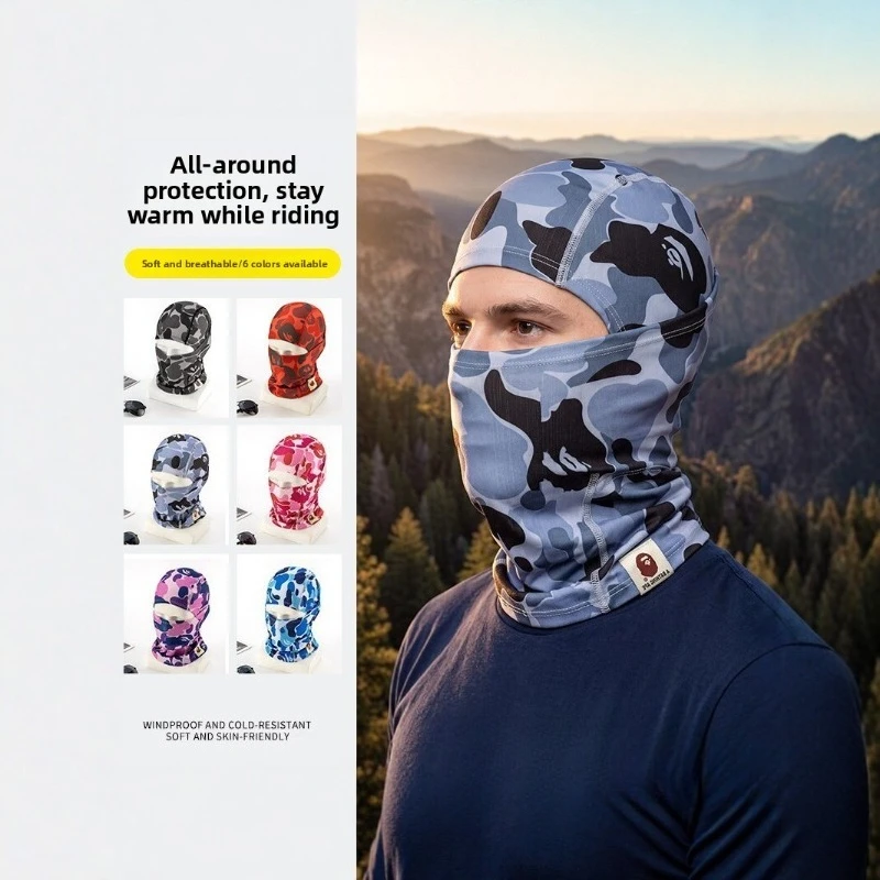 Cycling Mask Windproof Warm Hood Winter Ski Motorcycle Face Protection Breathable Helmet Compatible Full Face Cover Men Women