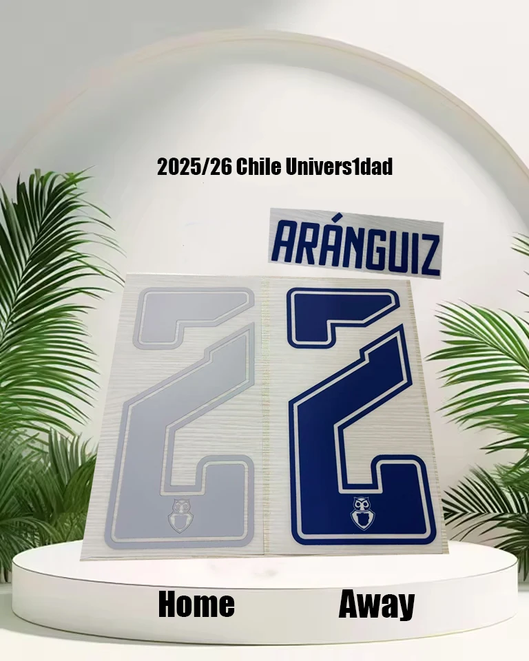

2025/26 Chile Univers1dad name sets for 20ARANGUIZ Football Namesets Custom Name Number top AAAA quality