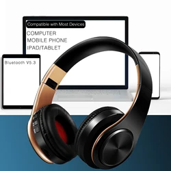 AYVVPII Lossless Player Bluetooth Headphones with Microphone Wireless Stereo Headset Music for Iphone Samsung Xiaomi mp3 Sports