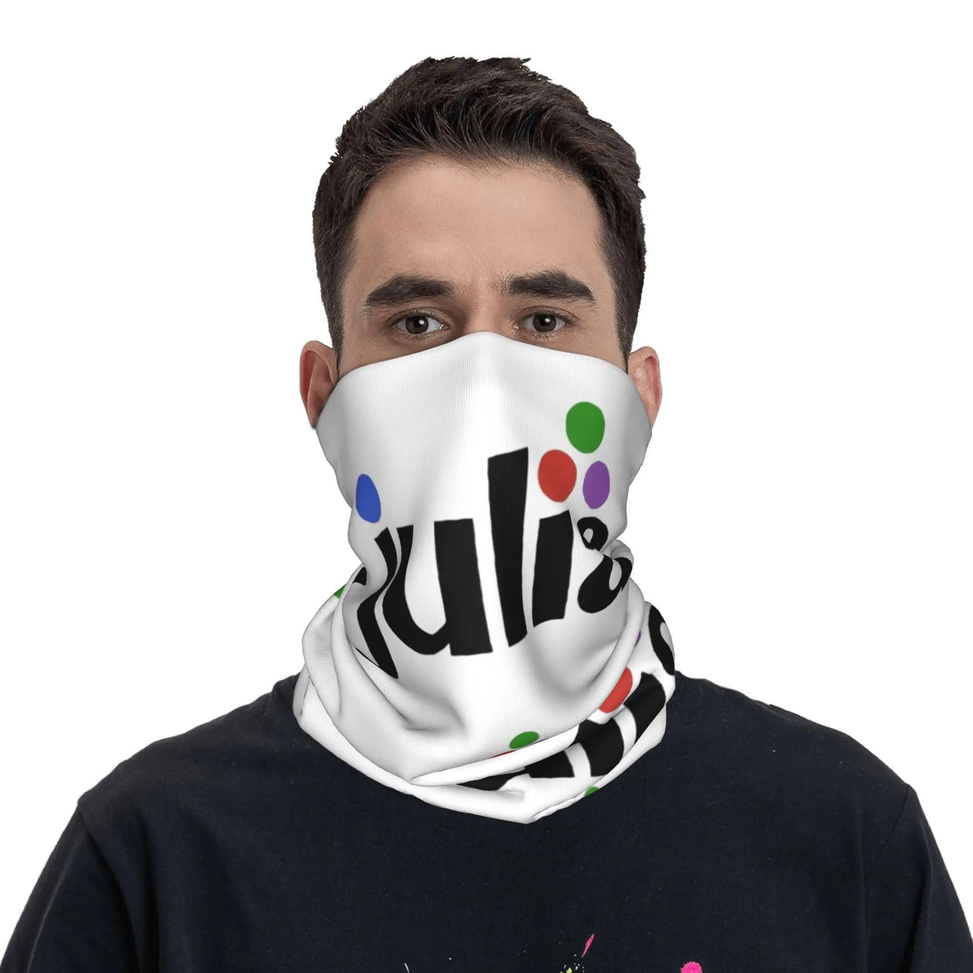 Julia Hex Logo Bandana Neck Cover Printed Wrap Mask Scarf Warm Cycling Scarf Riding For Men Women Adult Washable