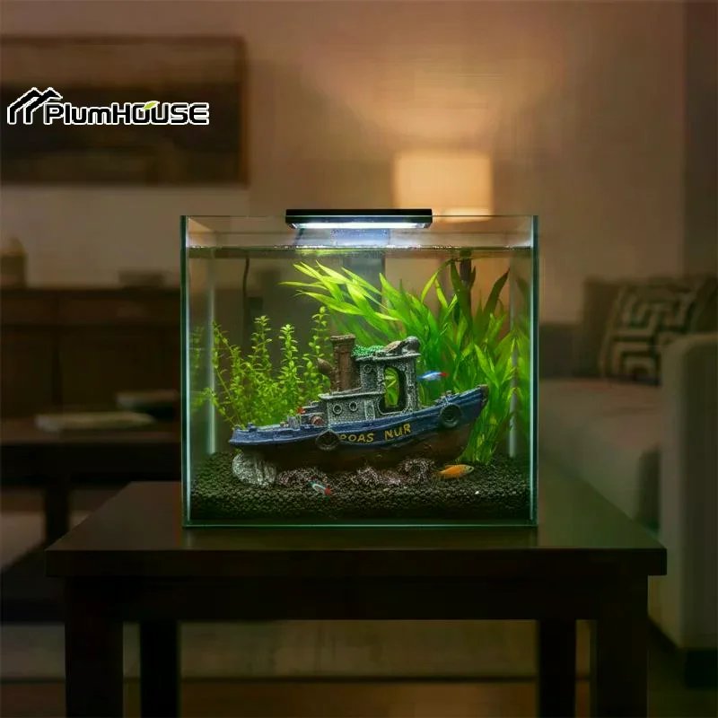 Aquarium Resin Sunken Ship Dec - Saltwater Tank 评论和价格