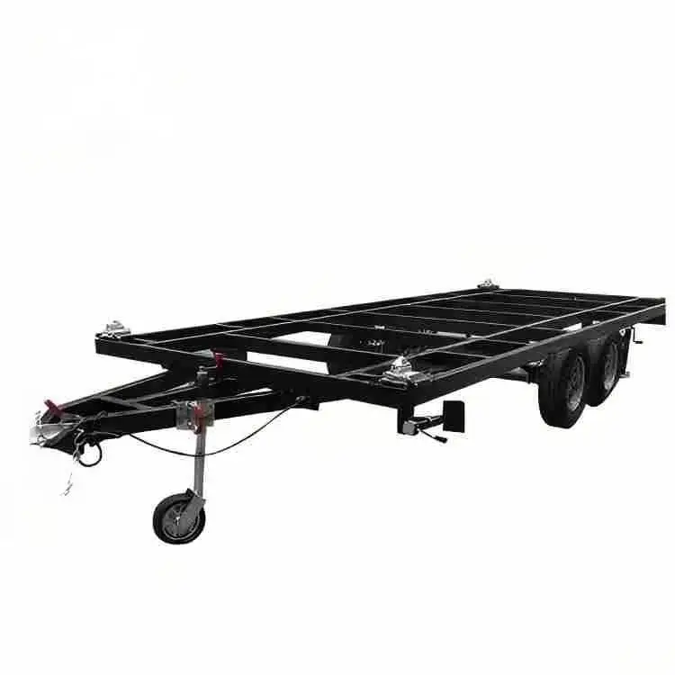 Customized Double Axle Mobile Tiny House Chassis Trailer Frame
