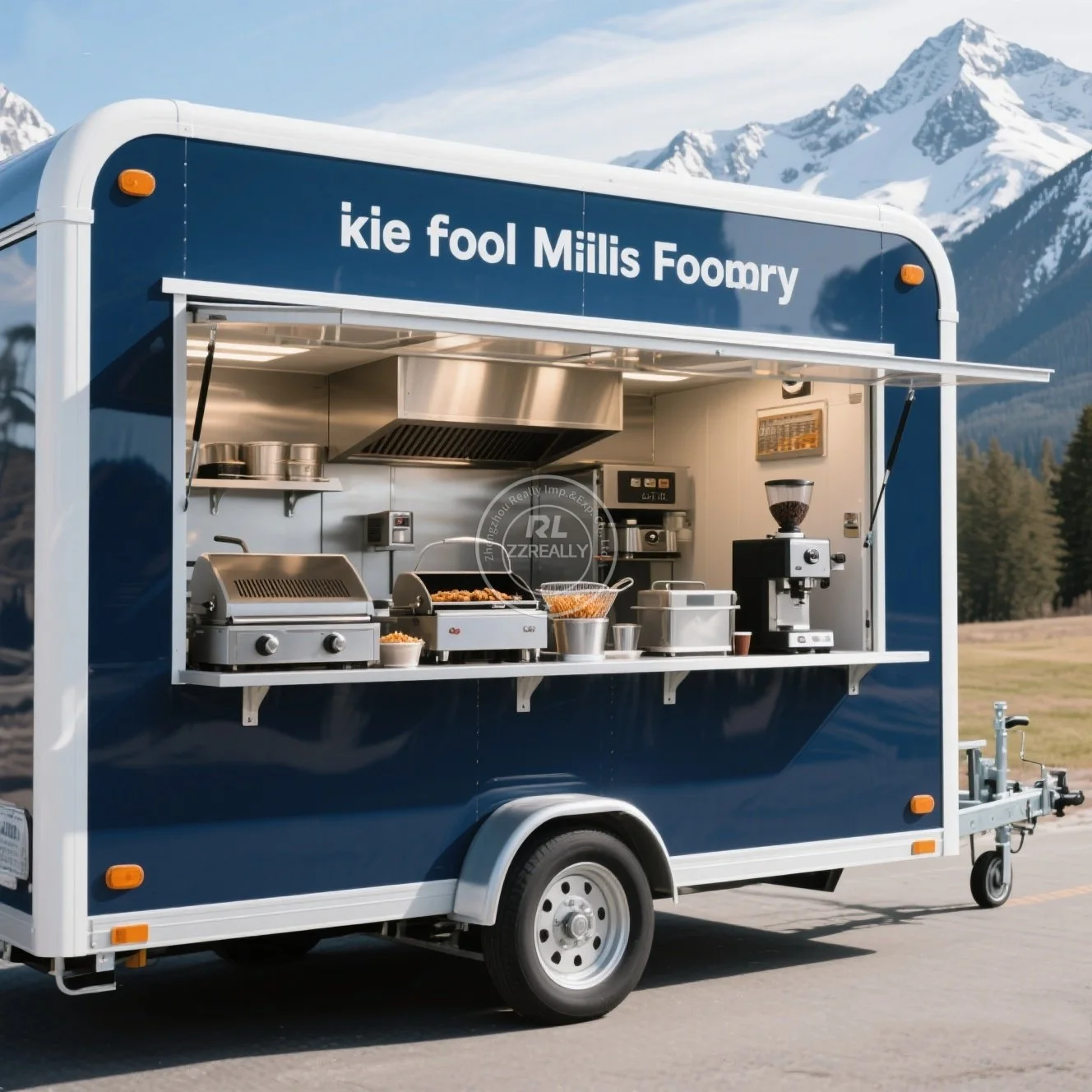 

Customizable Factory Wholesale Price Food Trailer Convenient Mobile Food Truck Outdoor Popular Fast Food Trailer for Sale