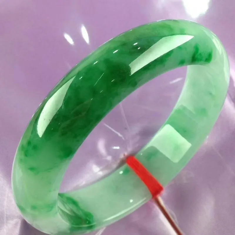 Myanmar Jade Bracelet Spicy Green Formal Wear Delicate Texture