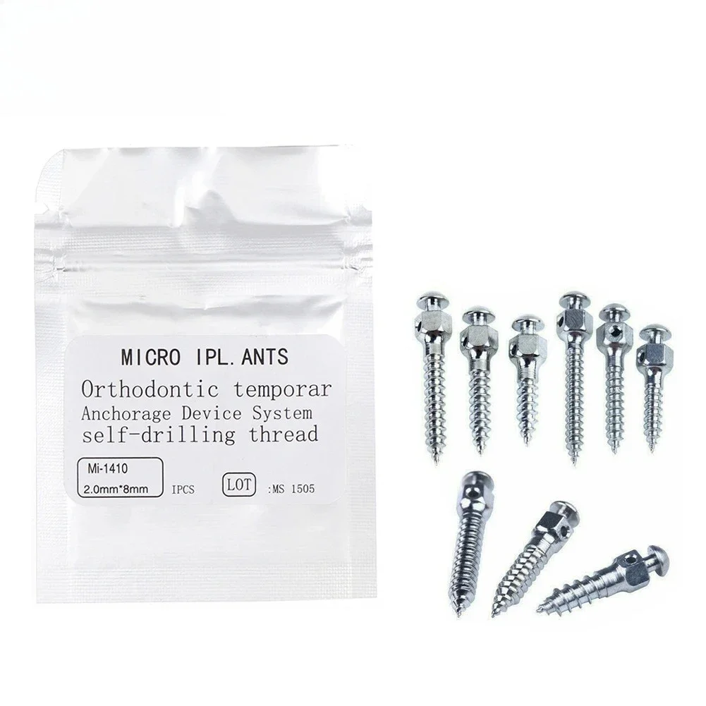 

5 Pcs Dental Dentistry Orthodontic Micro Screw Orthodontic Implant Screwdriver Dental Root Canal Anchor Core Wrench Handle