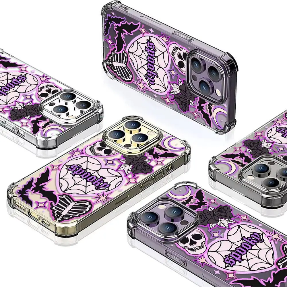 شعبية النص ملصقات للتسمية جراب هاتف آيفون 17 16 15 14 13 12 11 برو ماكس زائد الهواء واضح لينة غطاء خلفي من البولي يوريثان #6