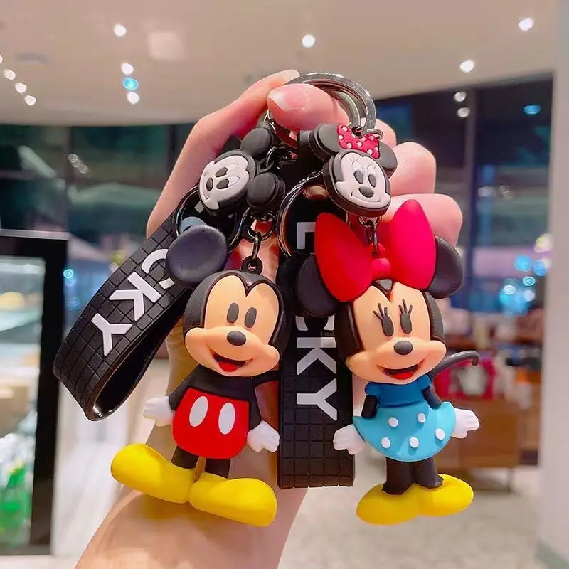 Disney Cartoon TureMouse Keychain, Minnie, Donald Duck Destroy, AndrCute Butter Keyring, Fashion Couple Bag, Ornement, Pendentif Gift